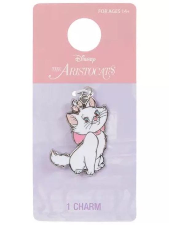 Disney Jewelry - New Disney The Aristocats Marie Pink & White Cat Charm